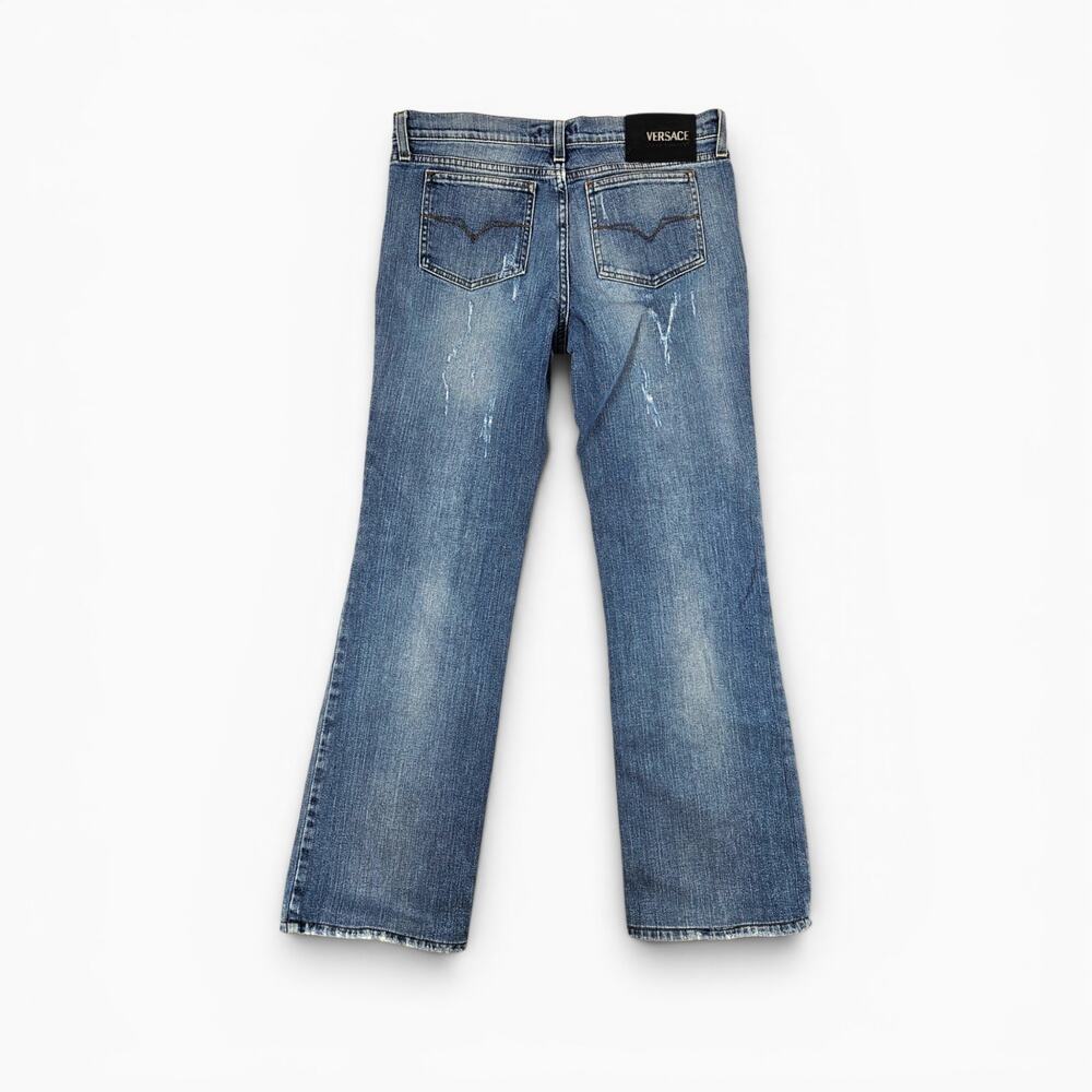 Y2k Versace Jeans Couture Denim Distressed - Size 31 - Picture 2 of 6